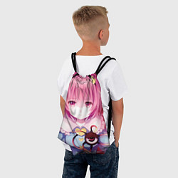 Рюкзак-мешок Touhou Project Сатори Комейдзи, цвет: 3D-принт — фото 2