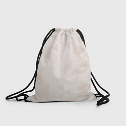 Рюкзак-мешок Бежевый треугольный, цвет: 3D-принт