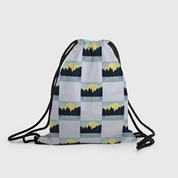 Рюкзак-мешок Пейзаж горы и солнце, цвет: 3D-принт