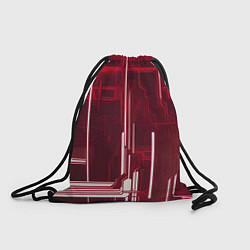 Рюкзак-мешок Кибер схемы неон, цвет: 3D-принт