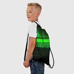 Рюкзак-мешок Juventus green line, цвет: 3D-принт — фото 2