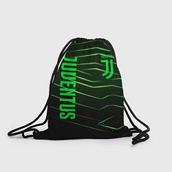 Рюкзак-мешок Juventus 2 green logo, цвет: 3D-принт