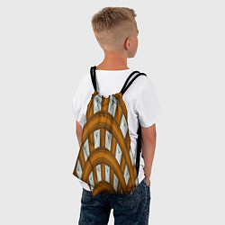 Рюкзак-мешок Деревянные своды, цвет: 3D-принт — фото 2