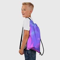 Рюкзак-мешок Сиреневая абстракция, цвет: 3D-принт — фото 2