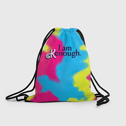 Рюкзак-мешок I Am Kenough Tie-Dye, цвет: 3D-принт