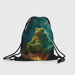 Рюкзак-мешок Пепе у костра, цвет: 3D-принт