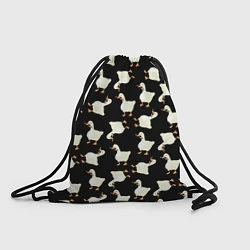 Рюкзак-мешок Паттерн с гусями, цвет: 3D-принт