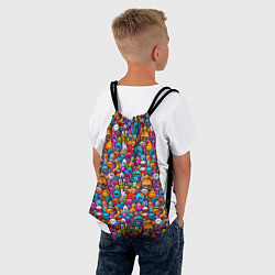 Рюкзак-мешок Маленькие монстрики, цвет: 3D-принт — фото 2