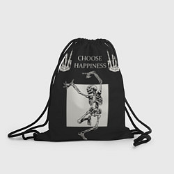 Рюкзак-мешок Choose happiness, цвет: 3D-принт