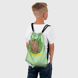 Рюкзак-мешок Хэппибара счастлива, цвет: 3D-принт — фото 2