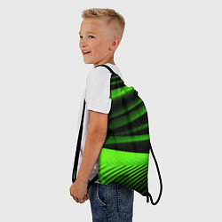Рюкзак-мешок Зеленый яркая текстура, цвет: 3D-принт — фото 2
