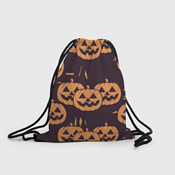 Рюкзак-мешок Фонарь джек в грандж стиле halloween тыква cartoon, цвет: 3D-принт
