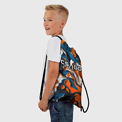 Рюкзак-мешок Мазки краски - CS GO, цвет: 3D-принт — фото 2
