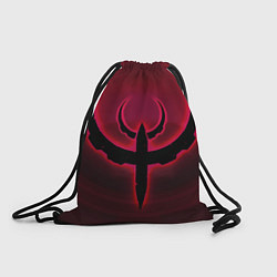 Рюкзак-мешок Quake красный, цвет: 3D-принт