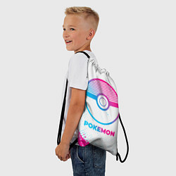 Рюкзак-мешок Pokemon neon gradient style, цвет: 3D-принт — фото 2