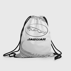 Рюкзак-мешок Jaguar speed на светлом фоне со следами шин, цвет: 3D-принт