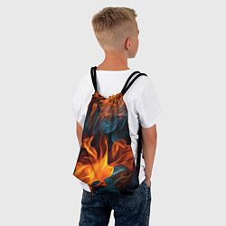 Рюкзак-мешок Пламя огня, цвет: 3D-принт — фото 2