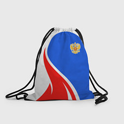 Рюкзак-мешок Герб РФ - white sport, цвет: 3D-принт