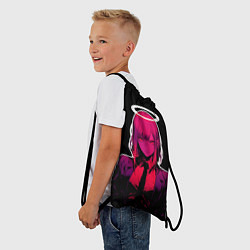 Рюкзак-мешок Макима с нимбом - Человек бензопила, цвет: 3D-принт — фото 2