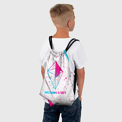 Рюкзак-мешок No Mans Sky neon gradient style, цвет: 3D-принт — фото 2