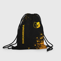 Рюкзак-мешок Danganronpa - gold gradient: надпись, символ, цвет: 3D-принт