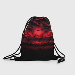 Рюкзак-мешок Стая ворон, цвет: 3D-принт