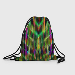 Рюкзак-мешок Абстрактный паттерн из полос, цвет: 3D-принт