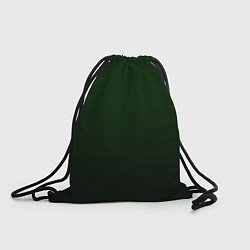 Рюкзак-мешок Тёмный лесной зелёный градиент, цвет: 3D-принт