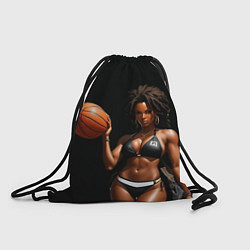 Мешок для обуви Девушка с баскетбольным мячом