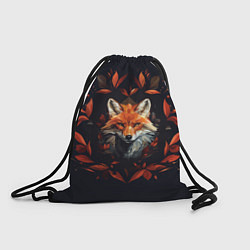 Рюкзак-мешок Арт осенняя лиса, цвет: 3D-принт