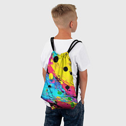 Рюкзак-мешок Цветная абстракция - живопись, цвет: 3D-принт — фото 2