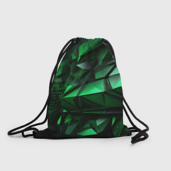 Рюкзак-мешок Green abstract, цвет: 3D-принт