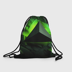 Рюкзак-мешок Зеленые треугольники, цвет: 3D-принт