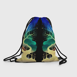 Рюкзак-мешок Звёздная ночь в сказочном лесу, цвет: 3D-принт