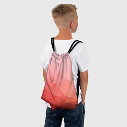 Рюкзак-мешок Абстракция с градиентом полигональная, цвет: 3D-принт — фото 2