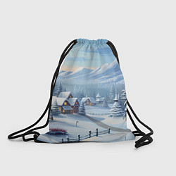 Рюкзак-мешок Зимнее настроение, цвет: 3D-принт