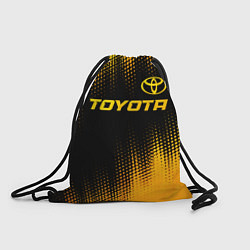 Рюкзак-мешок Toyota - gold gradient посередине, цвет: 3D-принт