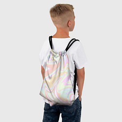 Рюкзак-мешок Бледные разлитые краски абстракция, цвет: 3D-принт — фото 2