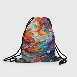 Рюкзак-мешок Абстракция из гуаши, цвет: 3D-принт