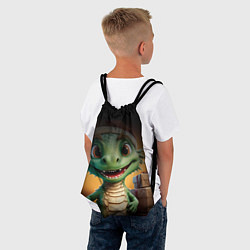 Рюкзак-мешок Новогодний 2024 дракон, цвет: 3D-принт — фото 2