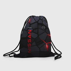 Рюкзак-мешок Nissan - плиты с эффектом свечения, цвет: 3D-принт