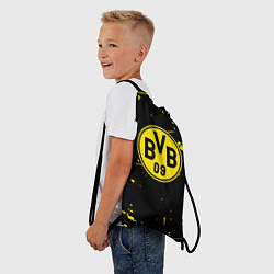 Рюкзак-мешок Borussia yellow splash, цвет: 3D-принт — фото 2