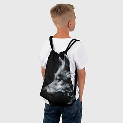 Рюкзак-мешок Дымный волк, цвет: 3D-принт — фото 2