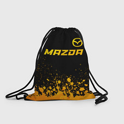 Рюкзак-мешок Mazda - gold gradient посередине, цвет: 3D-принт