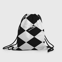 Рюкзак-мешок Алиса шахматная клетка, цвет: 3D-принт