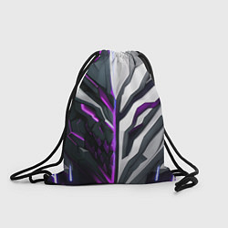 Рюкзак-мешок Броня адская и райская фиолетовая, цвет: 3D-принт