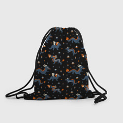 Рюкзак-мешок Коллаж драконов, цвет: 3D-принт