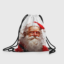 Рюкзак-мешок Добрый Санта - мазки краски, цвет: 3D-принт