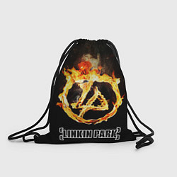 Рюкзак-мешок Linkin Park - fire logo, цвет: 3D-принт