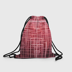 Рюкзак-мешок Красные неоновые полосы киберпанк, цвет: 3D-принт